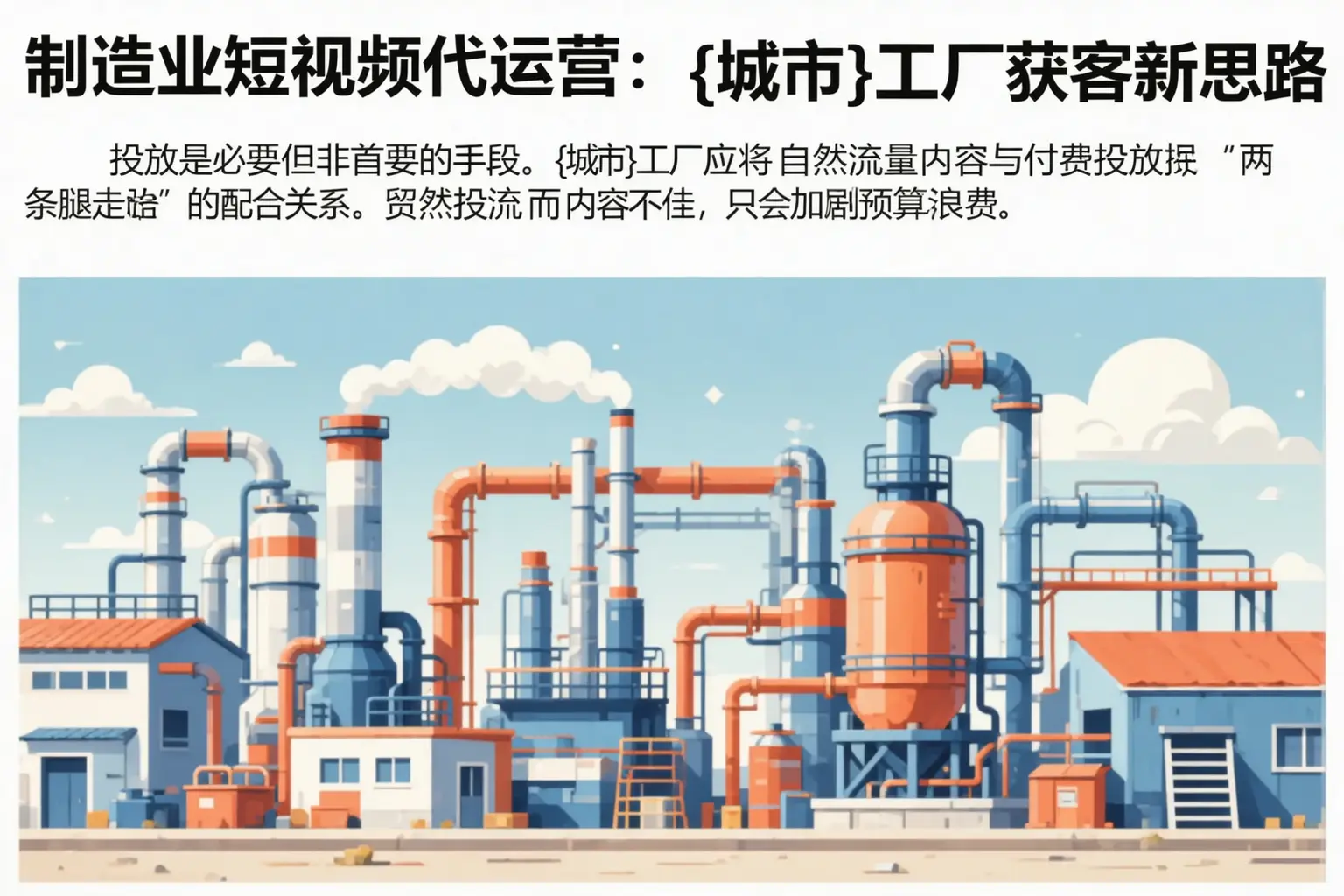 制造业短视频代运营：思茅工厂获客新思路